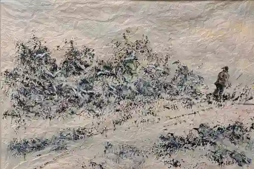 Lone Angler In Autumn